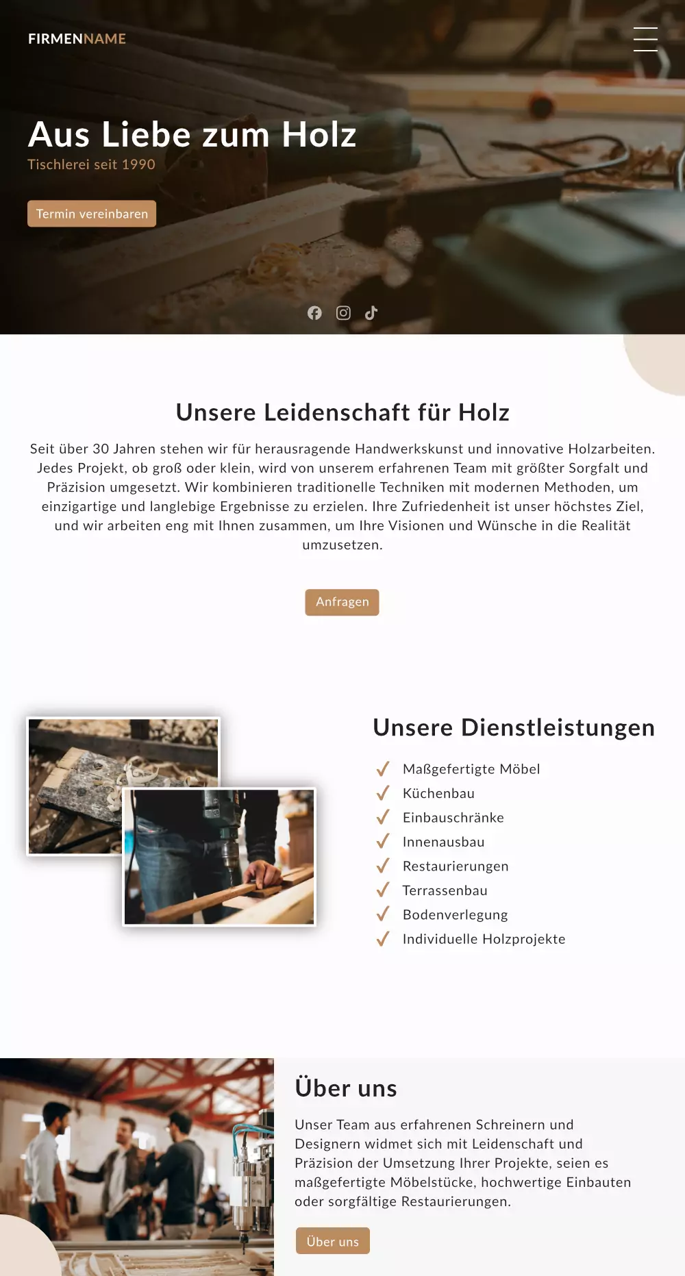 Website Webdesign Handwerker